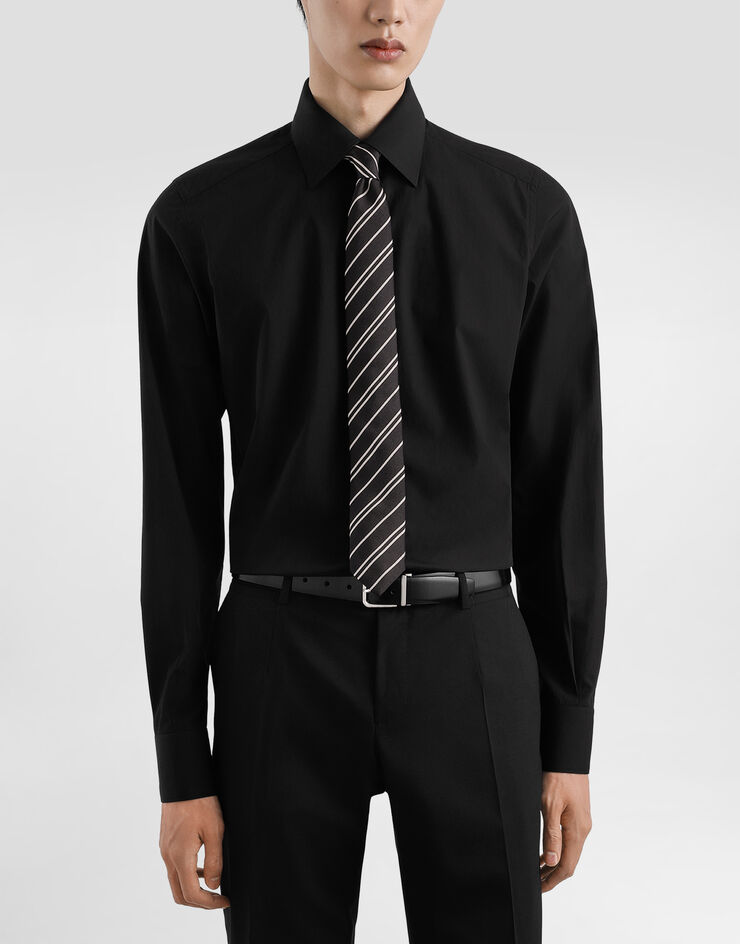 Dolce & Gabbana Striped jacquard tie Multicolor GT149EG0JRY