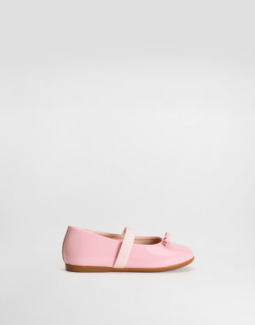 Dolce & Gabbana Patent leather ballet flats Pink D20093A4831