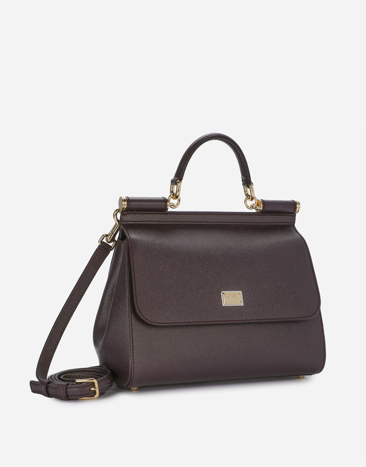 Dolce & Gabbana Bolso de mano Sicily grande Burdeos BB6002B1001