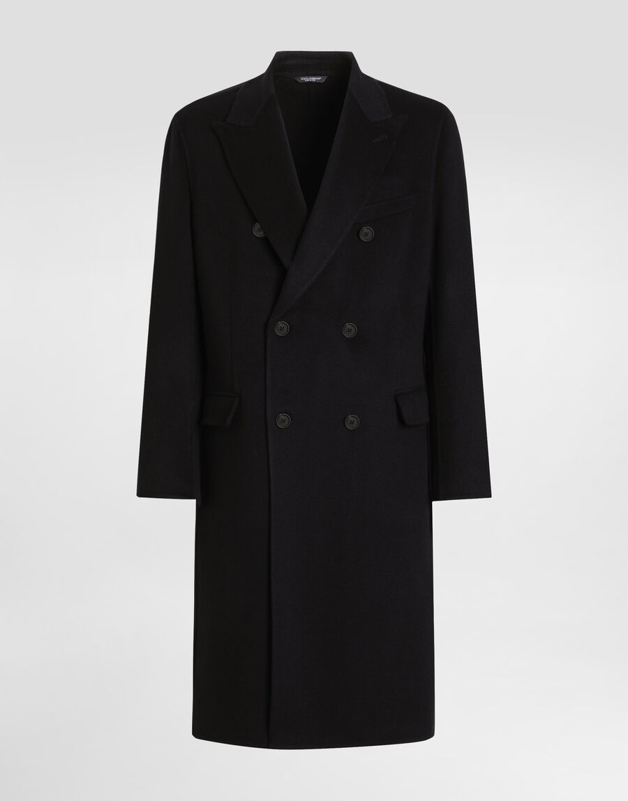 Double-breasted cashmere coat