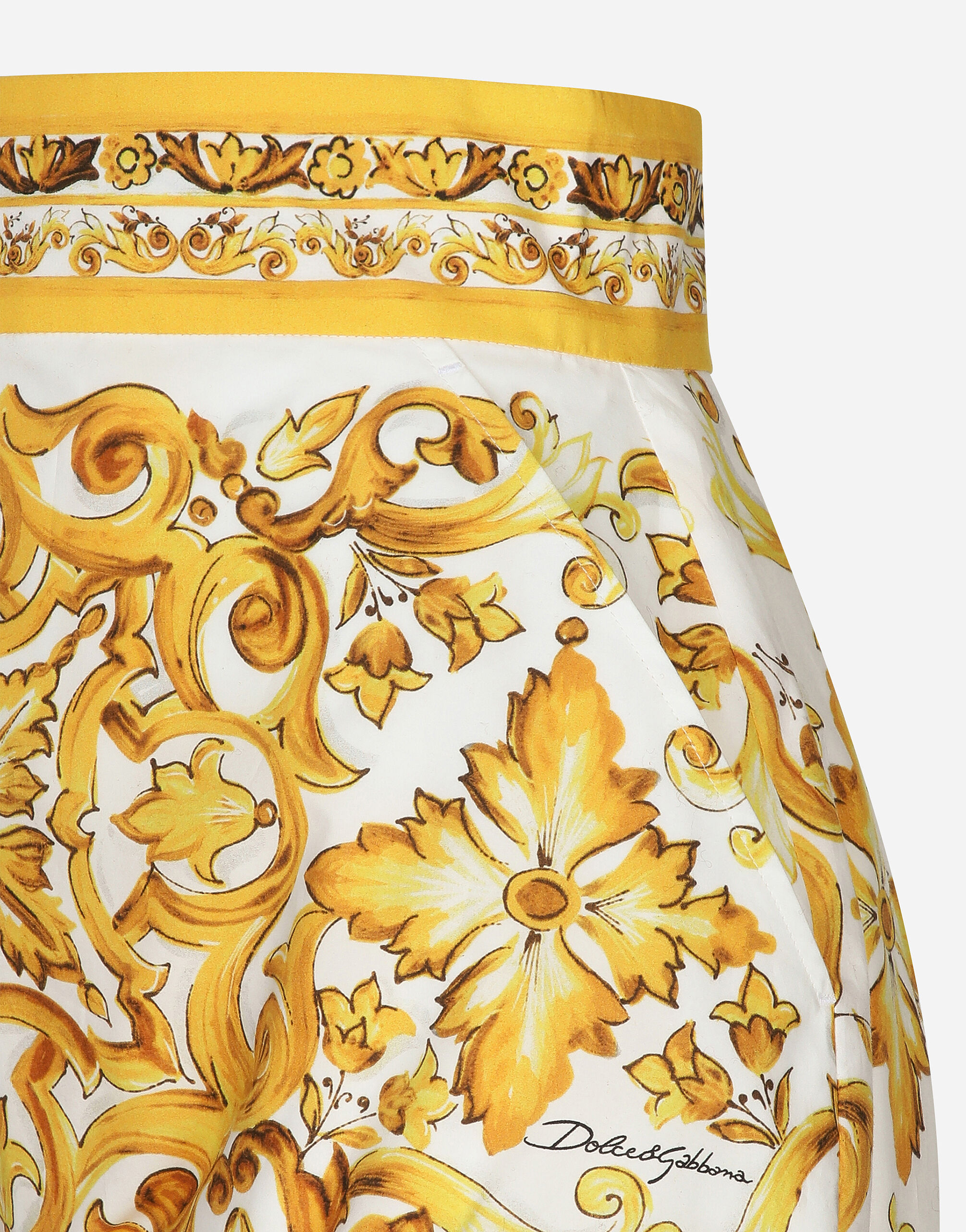 憧れの Majolica-print cotton poplin balloon culottes in Print for パンツ