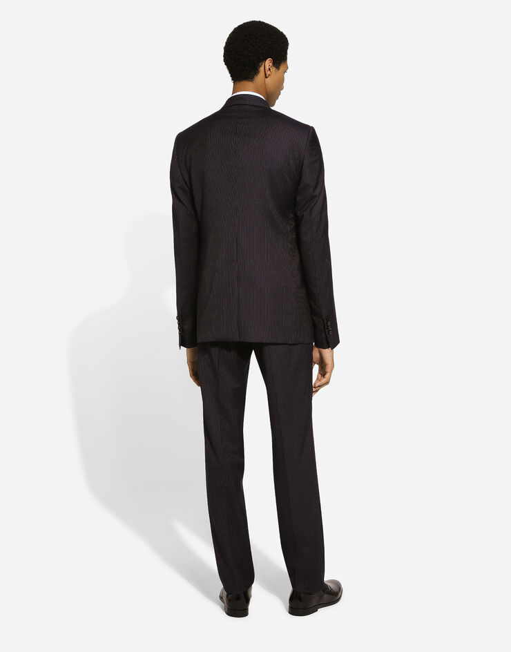 Dolce & Gabbana Pinstripe double-breasted Martini-fit suit Blue GK7SMTFR20G