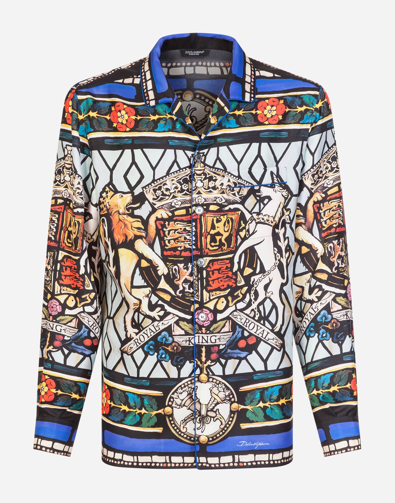 PYJAMA SHIRT WITH ROYAL KING PRINT