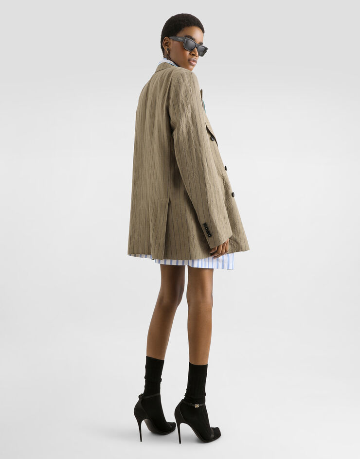 Dolce & Gabbana Striped poplin shorts Multicolor FTDJHTFR52W