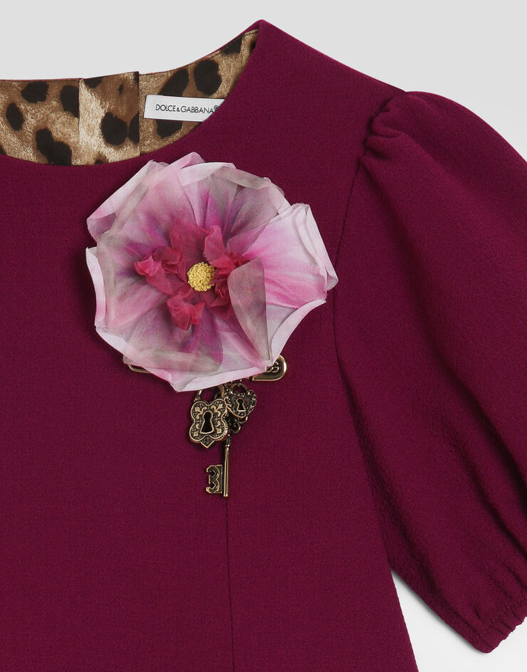 Dolce & Gabbana Double wool crêpe dress Dolce & Gabbana Double wool crêpe dress Fuchsia L54DV6FU207