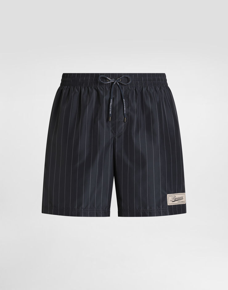 Dolce & Gabbana Boxer da mare medio stampa riga Multicolore M4A13TISMKZ
