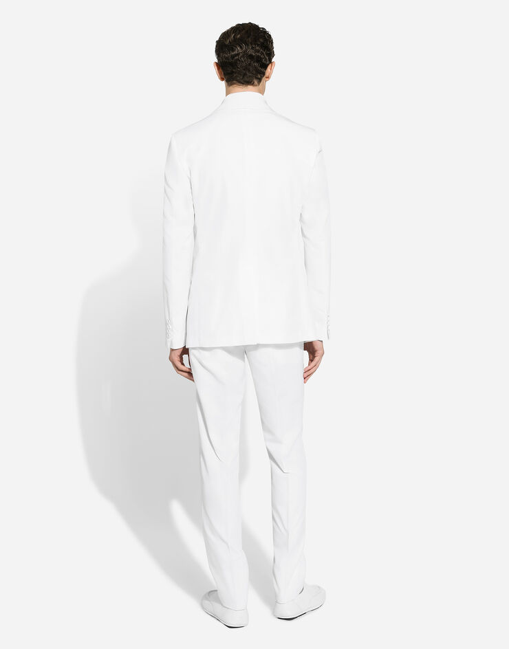Dolce & Gabbana Traje Taormina de botonadura sencilla Blanco GKAHMTFUTBT