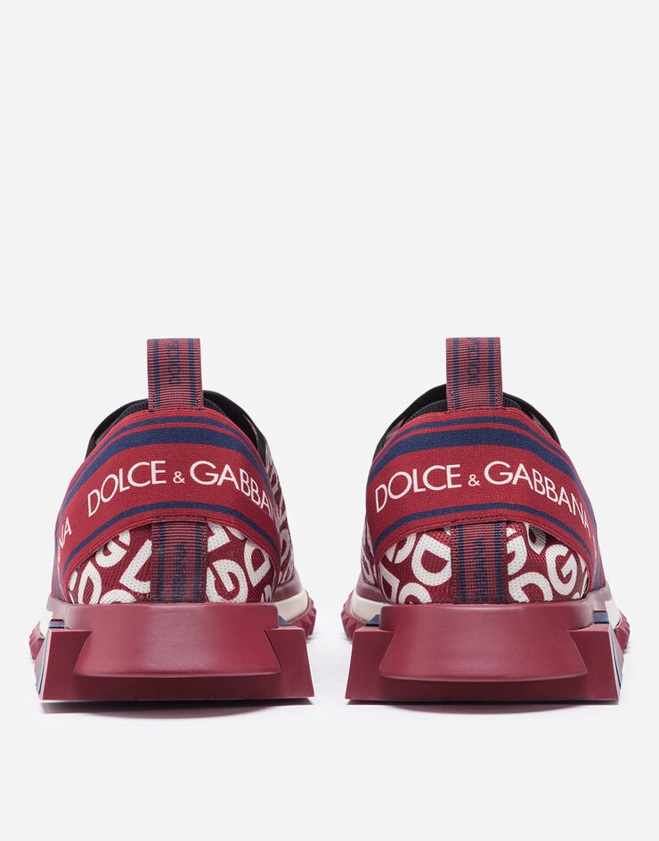 Dolce & Gabbana KNIT FABRIC SORRENTO SNEAKERS WITH DG MANIA PRINT MULTICOLORED CS1713AA886