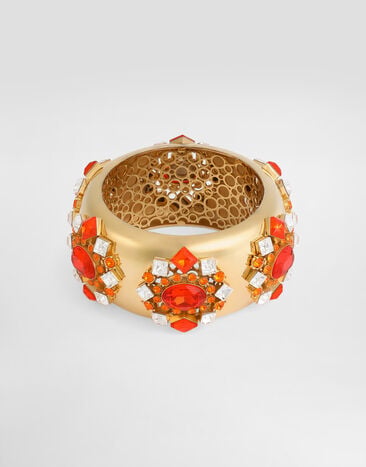 Dolce & Gabbana Bangle with rhinestones Gold WBS6M5W1111