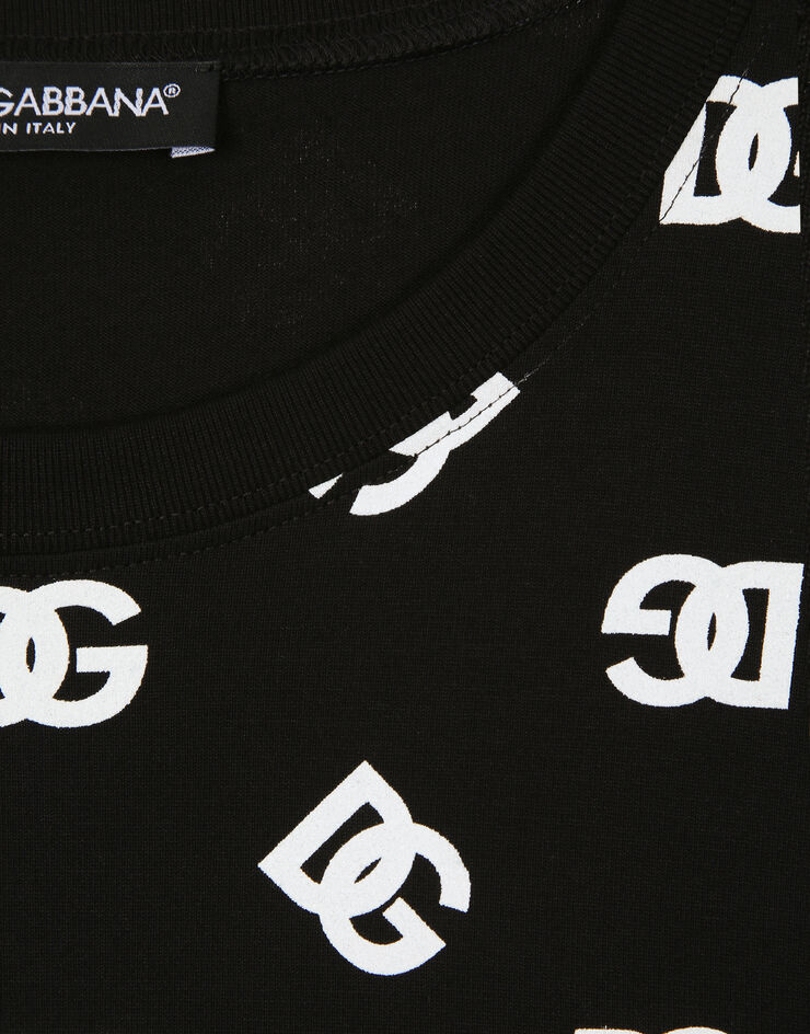 Dolce & Gabbana DG Monogram 棉质短袖 T 恤 黑 G8PB8TG7L5E
