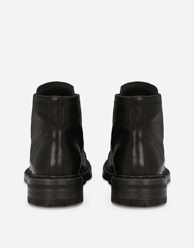 Dolce&Gabbana Ботинки из кожи черный A60316AO018