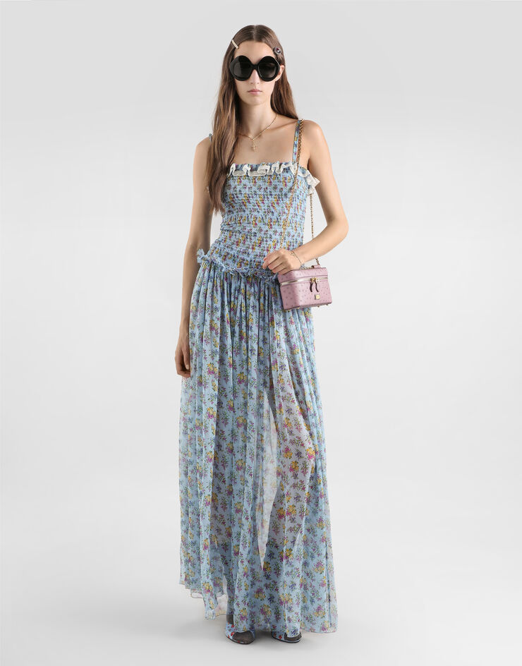 Dolce & Gabbana Abito in chiffon stampa fiorellini Multicolore F612DTIS10C