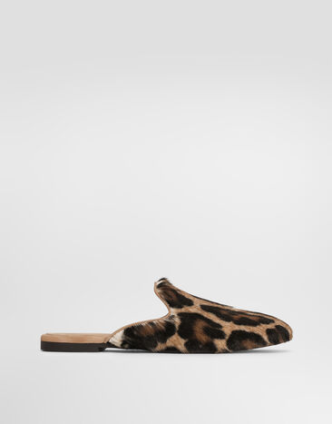 Dolce & Gabbana Leo kid leather mules Multicolor CI0225A0587