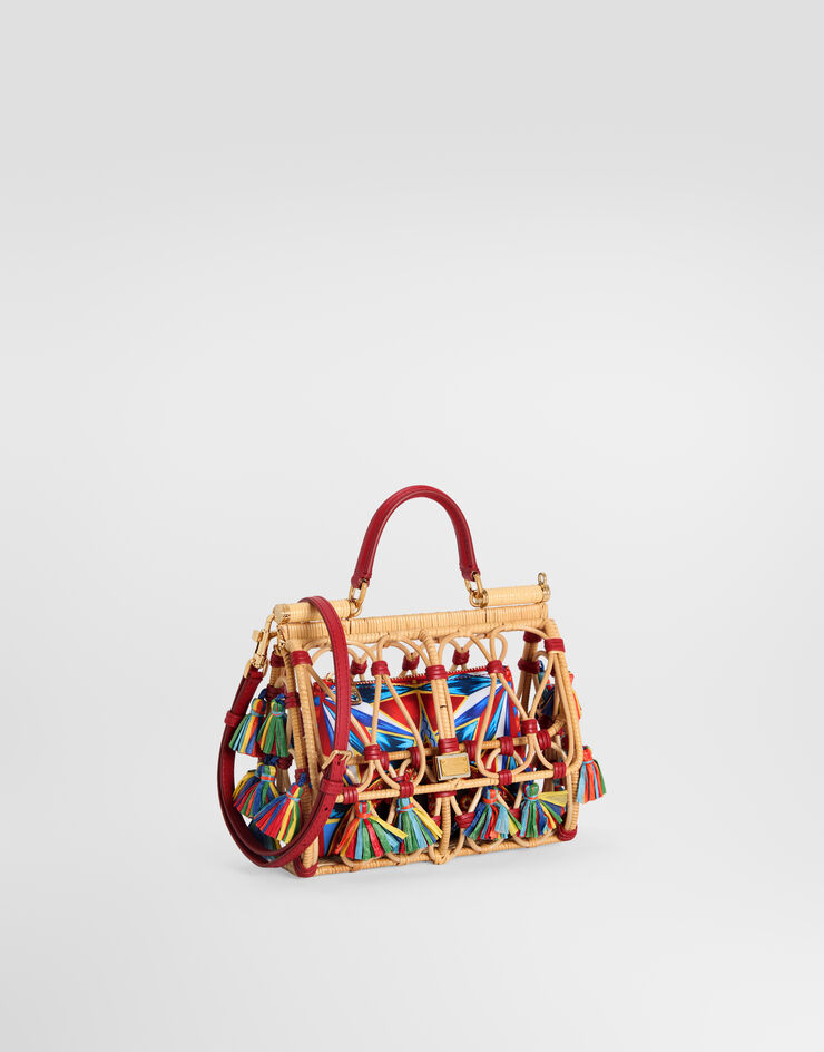 Dolce & Gabbana Sicily handbag with embroidery Multicolor BB5660B0421