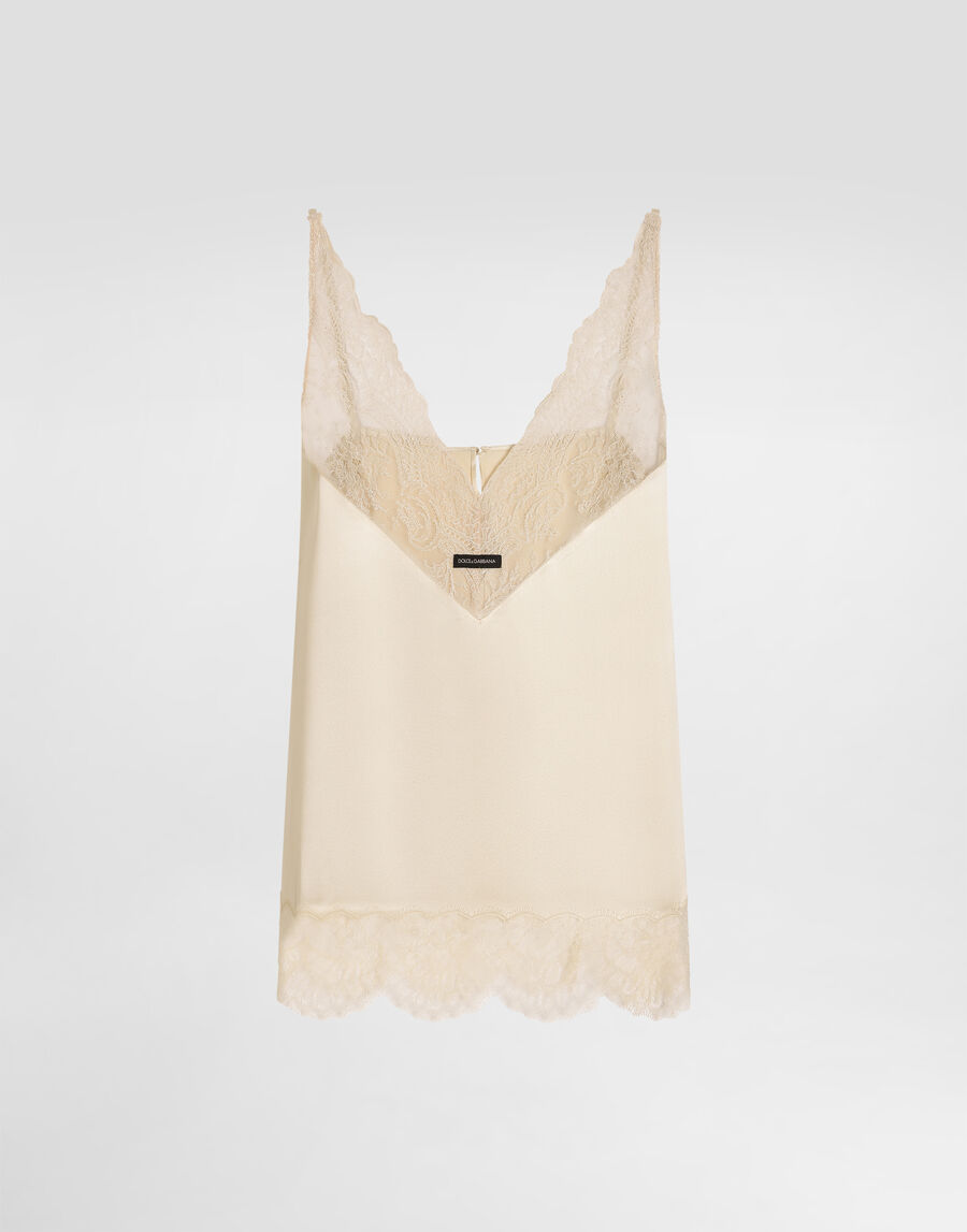Silk satin top