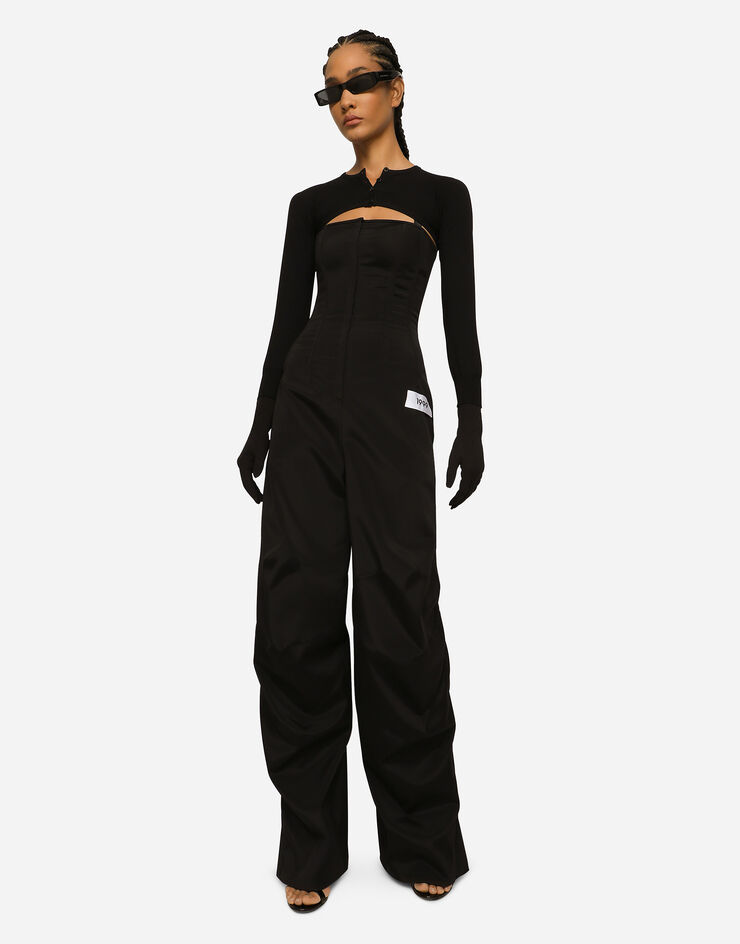 Dolce & Gabbana KIM DOLCE&GABBANA Jumpsuit aus Cady Schwarz F6BEPTFURLE