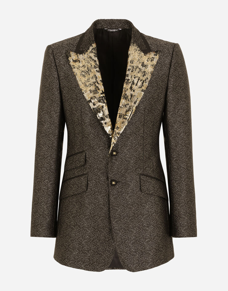 Dolce & Gabbana Chaqueta beat jacquard lamé Multicolor G2QF6ZFJMPN