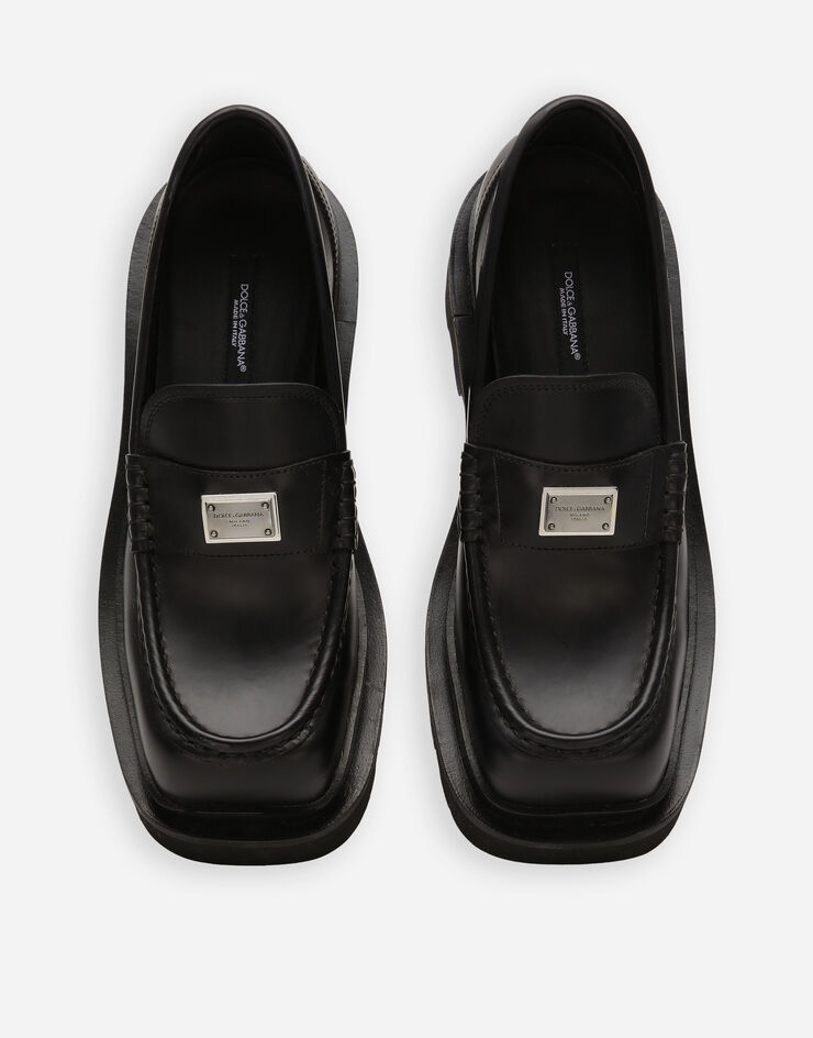 Dolce&Gabbana 小牛皮莫卡辛鞋 黑 CM0070A1203
