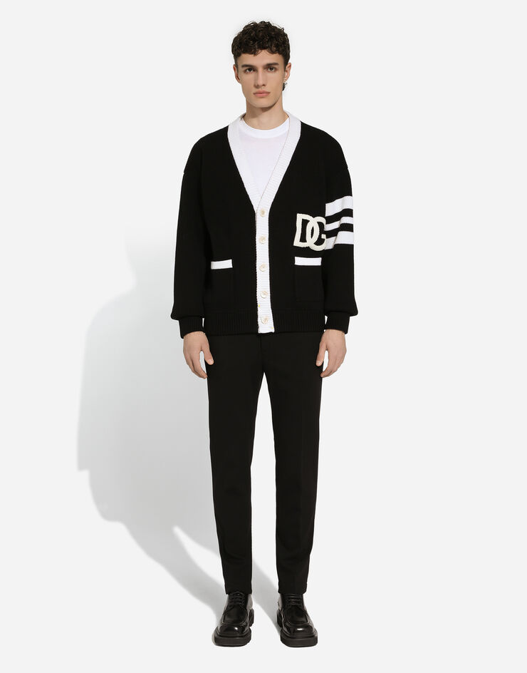 Stretch jersey pants in Black for Men | Dolce&Gabbana US