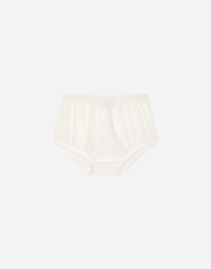 Dolce & Gabbana DG 로고 레이스 드레스 화이트 L23DZ9HLMEA