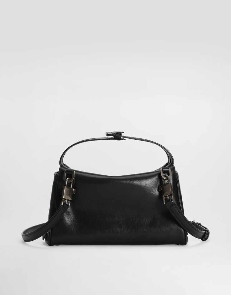 Dolce & Gabbana Vittoria tempesta calfskin shoulder bag Black BM2049AU994