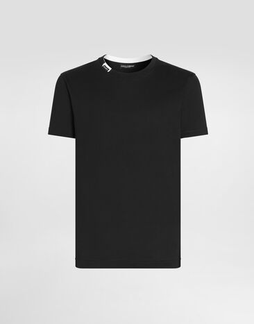 Dolce & Gabbana Футболка из джерси Blue G8TW5TFU7EQ