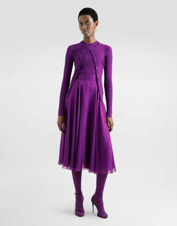 Dolce & Gabbana Débardeur en viscose Purple FXT53TJFMZY