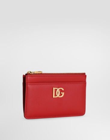 Dolce & Gabbana 3.5 calfskin card holder Red BI1261A3P00