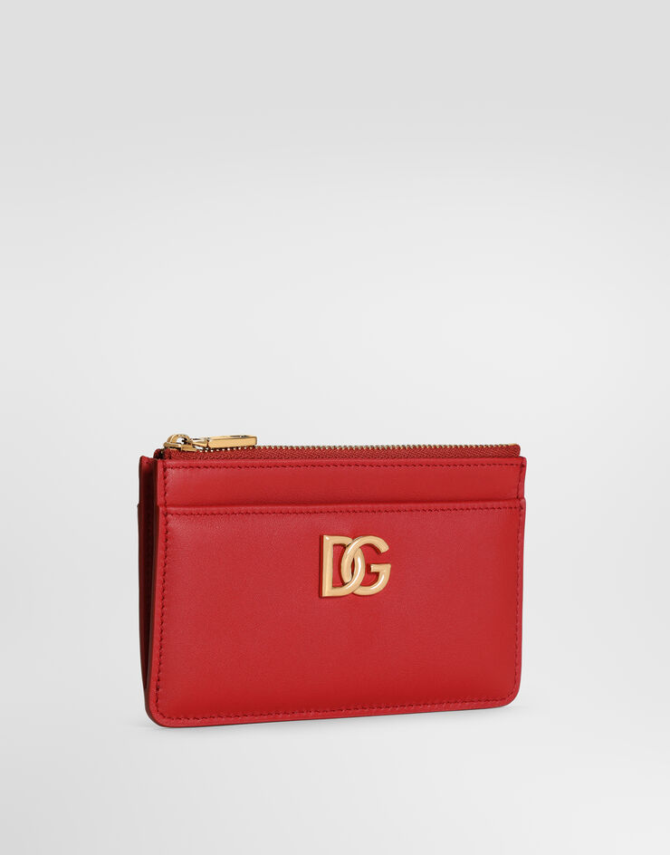 Dolce & Gabbana 3.5 calfskin card holder Red BI1261A3P00