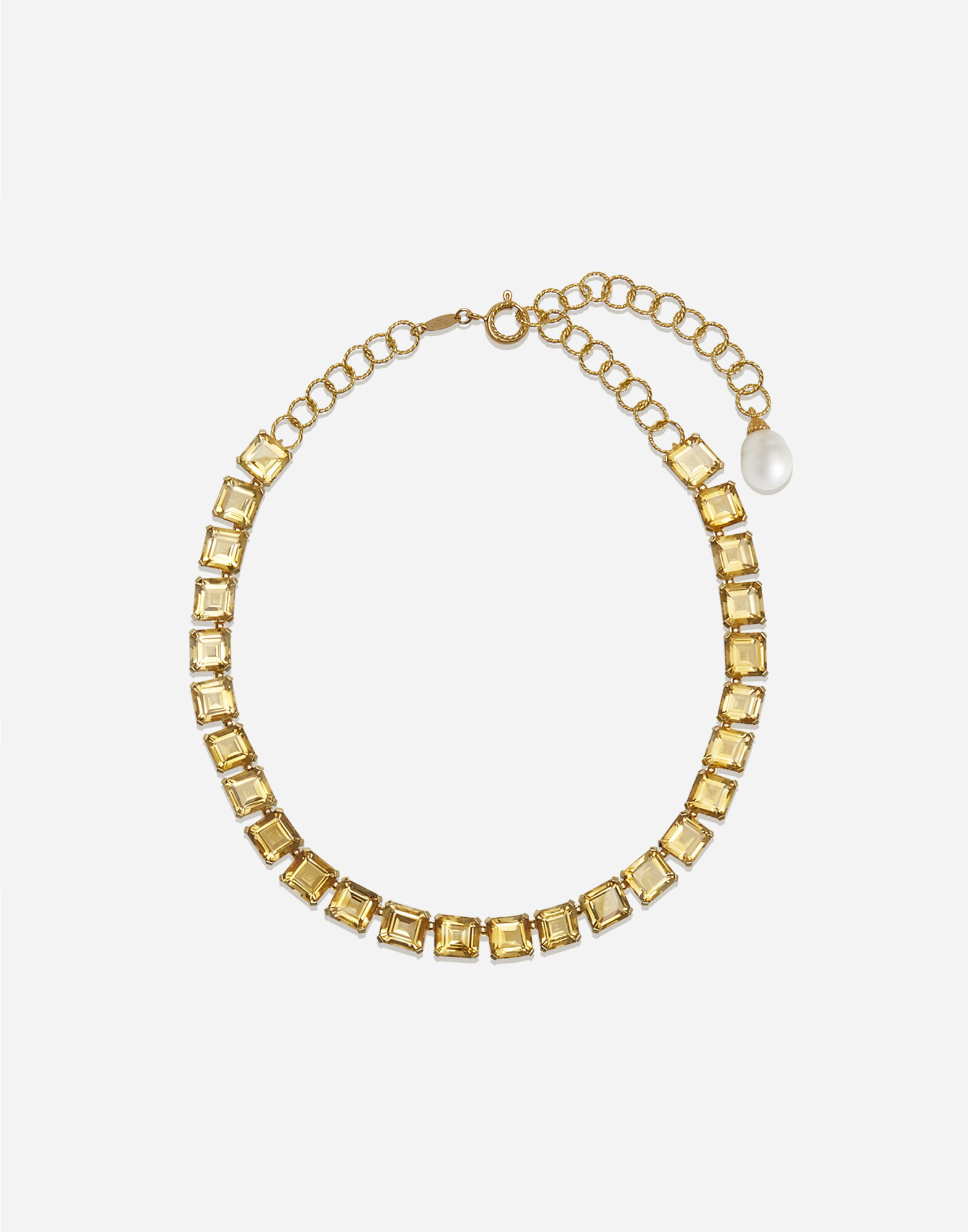 Dolce & Gabbana Anna necklace in yellow gold with citrine quartzes Gold WANR2GWMIXD