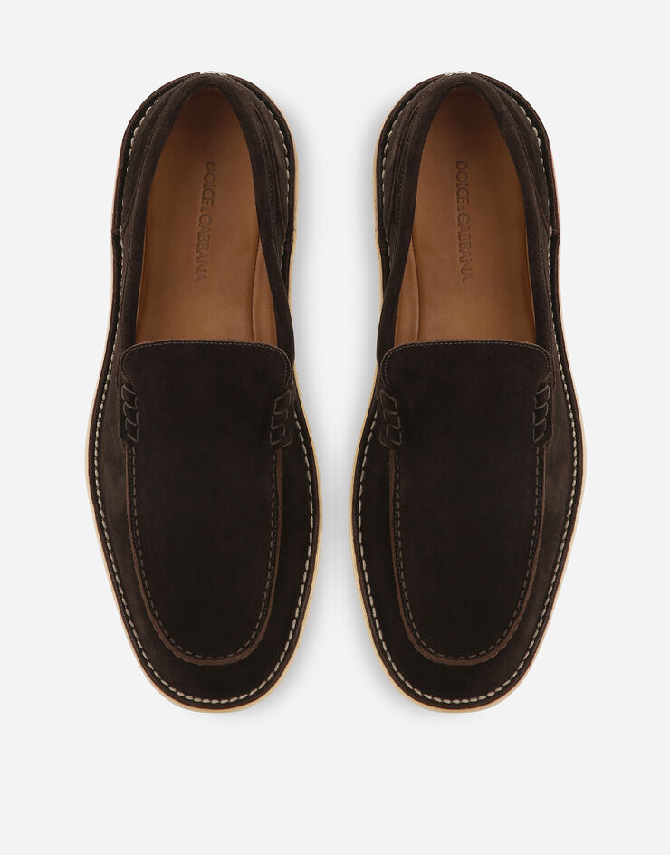 Dolce & Gabbana 스웨이드 로퍼 브라운 A50593AS707