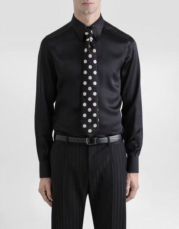 Dolce & Gabbana Corbata de tejido jacquard Black GT147EG0JSP