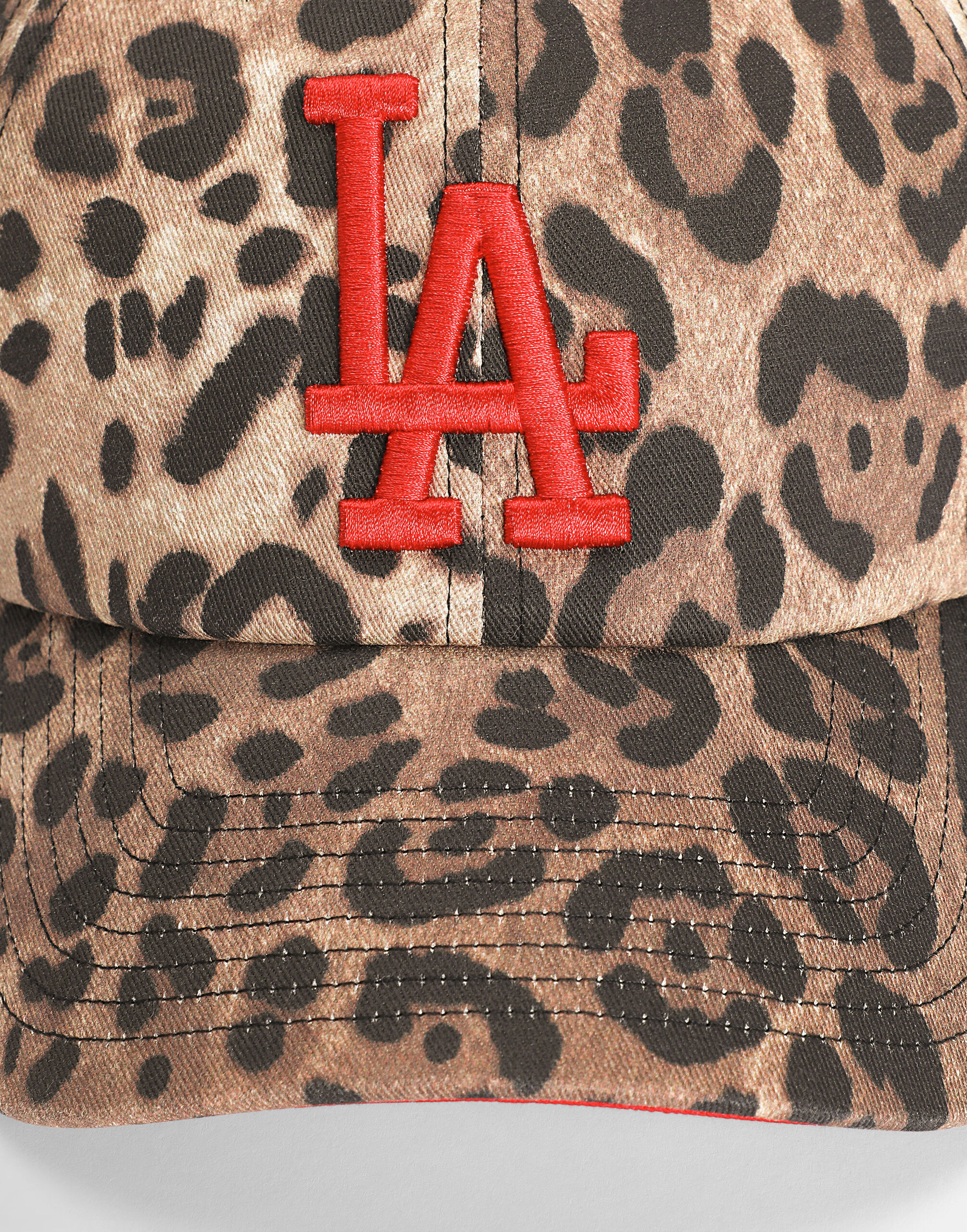 Dolce&Gabbana X '47 Los Angeles Dodgers Leo-Print Baseball Cap in Dolce&Gabbana X '47 Los Angeles Dodgers Leo-Print Baseball Cap in