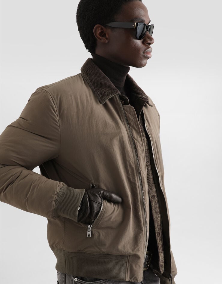 Dolce & Gabbana Padded canvas bomber jacket Dolce & Gabbana Padded canvas bomber jacket Multicolor G9CLUTFUS51