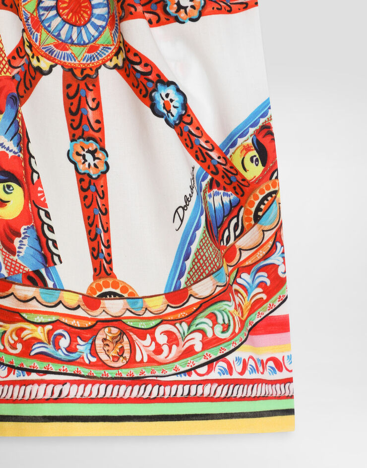 Dolce & Gabbana Carretto-print poplin shorts Multicolor L53Q60FI5O4