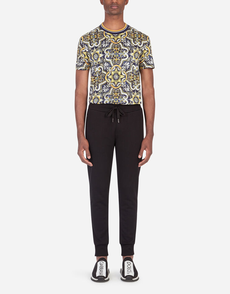 Dolce & Gabbana Cotton t-shirt with maiolica print STAMPA MAIOLICA G8KD0TFI7VN
