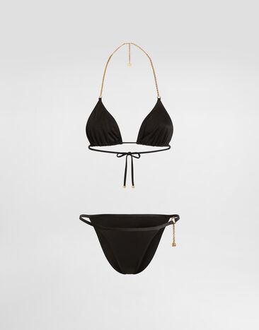 Dolce & Gabbana Triangle bikini Black O8A31JFUGLG