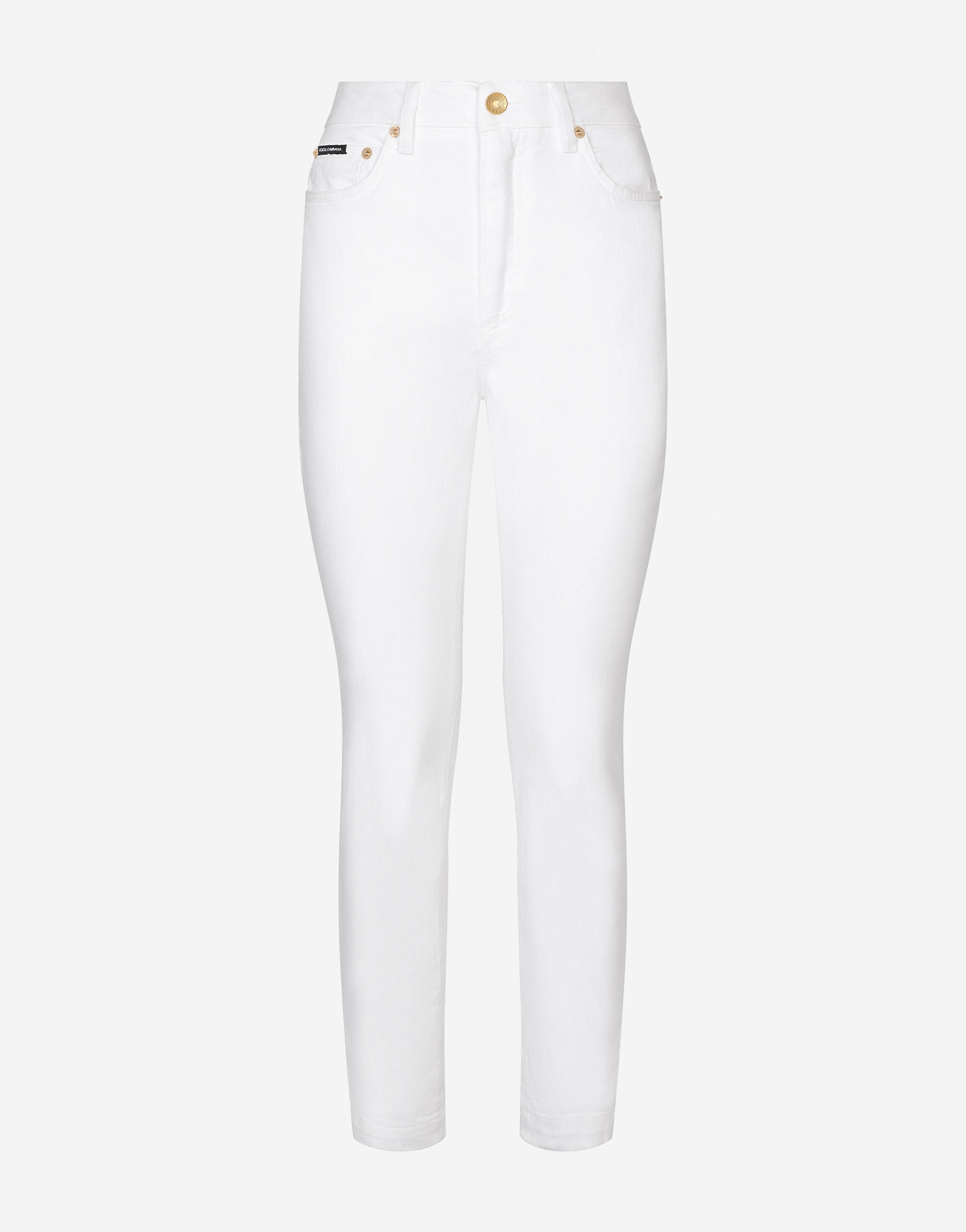 Dolce & Gabbana White denim Audrey jeans Multicolor FTAIADG8EZ8