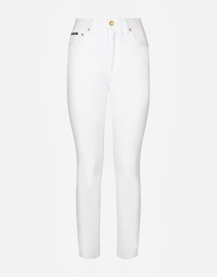 Dolce & Gabbana Jean audrey en denim blanc Multicolore FTAH6DG8EZ0