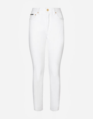 Dolce & Gabbana White denim Audrey jeans Multicolor FTAIADG8EZ8