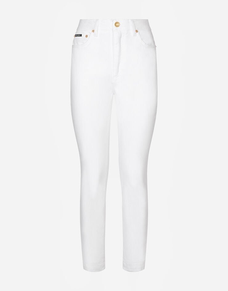 Dolce & Gabbana White denim Audrey jeans Multicolor FTAH6DG8EZ0