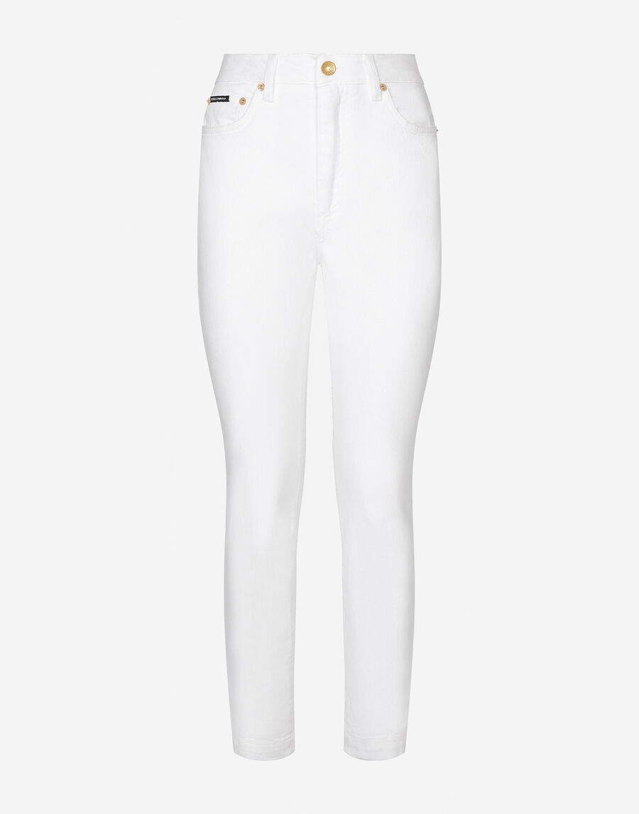 White denim Audrey jeans