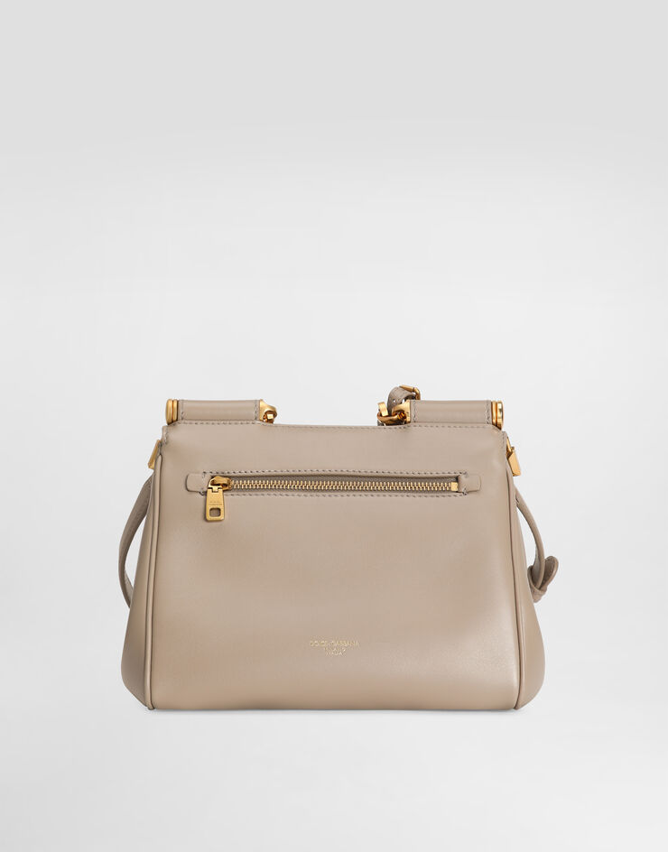 Dolce & Gabbana My Sicily plongé calfskin bag Beige BB7781B7321