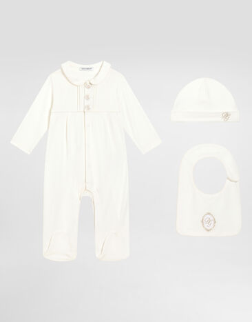 Dolce & Gabbana 3-piece piqué and interlock gift set White L1JOAAG7N9U
