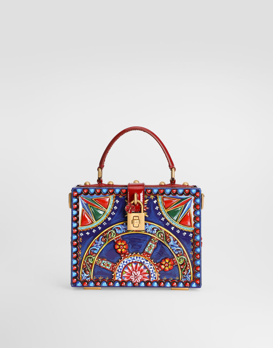 Dolce Box handbag in carretto resin
