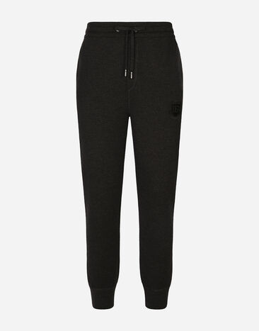 Dolce & Gabbana Wool jogging pants Grey GXU06ZJFMCZ