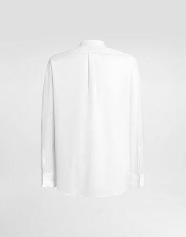 Dolce & Gabbana Hemd Martini aus Baumwolle White G5ML1ZFU5T9