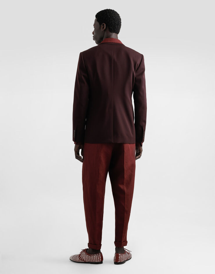 Dolce & Gabbana Single-breasted woolen jacket Multicolor G2TV4TFU2OW