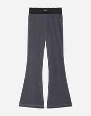 Dolce&Gabbana Velvet pants with elastic Grey LBKA80JCVK0