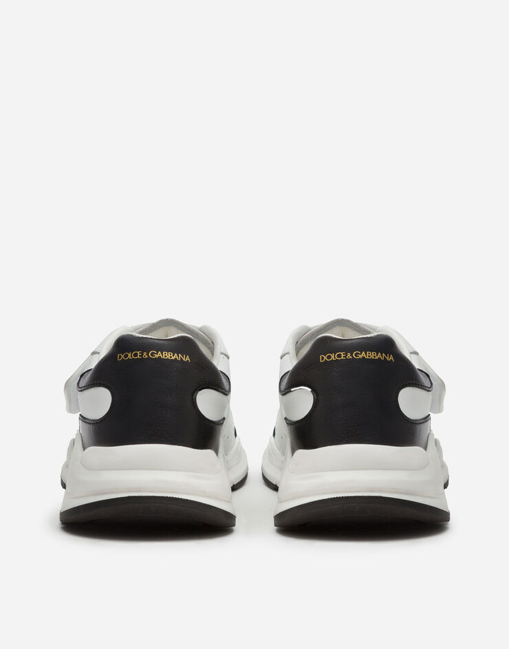 Dolce & Gabbana Daymaster sneakers with riptape closure in nappa calfskin BLANC/NOIR DA0911A3A60